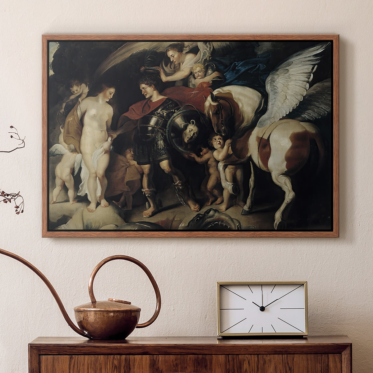 Perseus and Andromeda, c. 1620 - Floater Framed Canvas Print