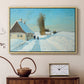 Shoveling Snow on a Beautiful Winter Day, c. 1898 - Floater Framed Canvas Print