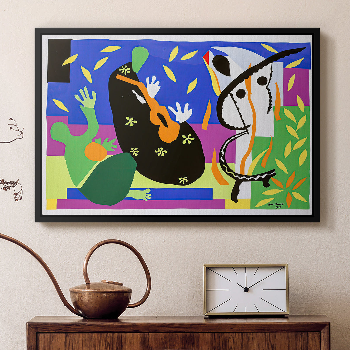 The Sorrows of the King, 1952 - Floater Framed Canvas Print