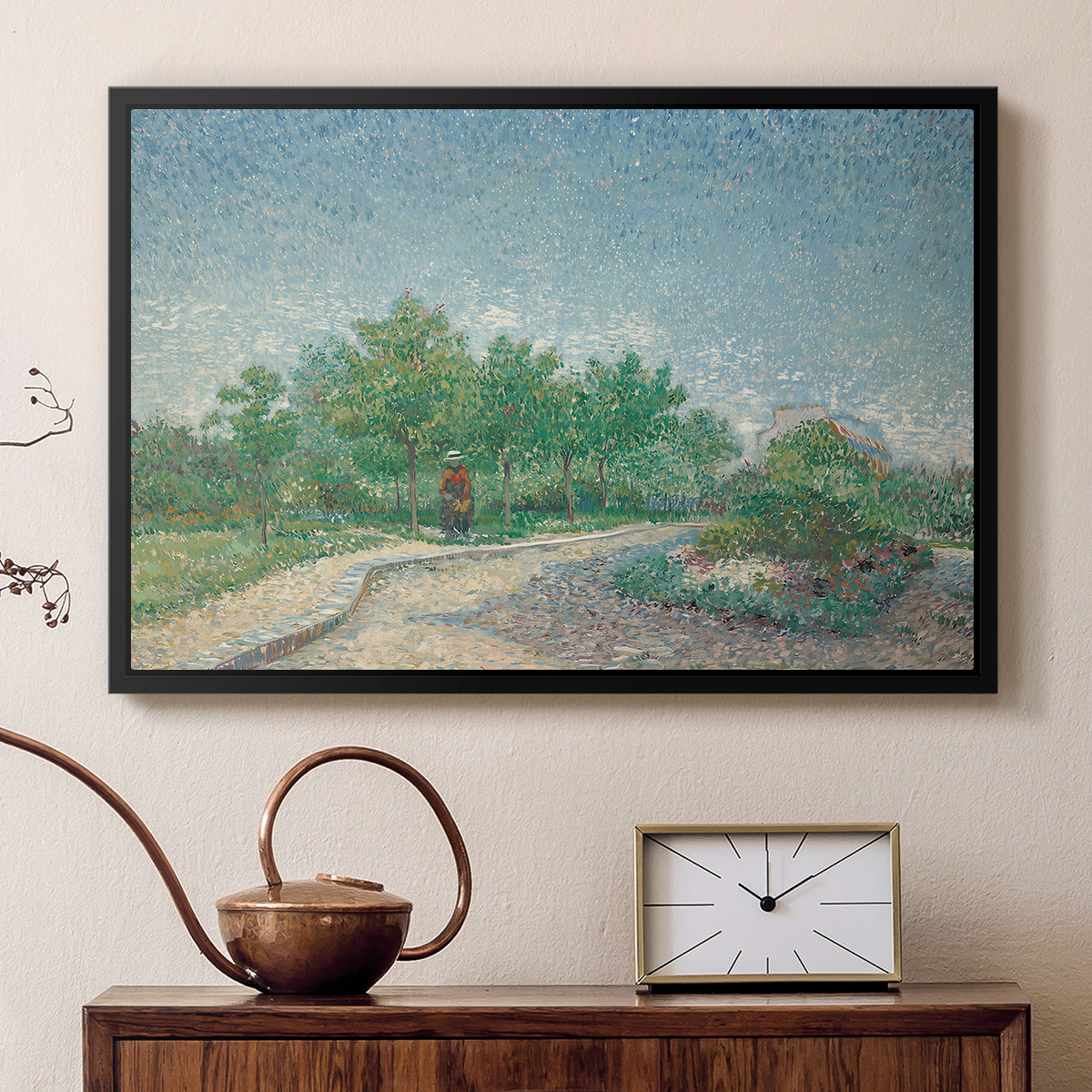 Square Saint-Pierre, Paris, 1887 - Floater Framed Canvas Print