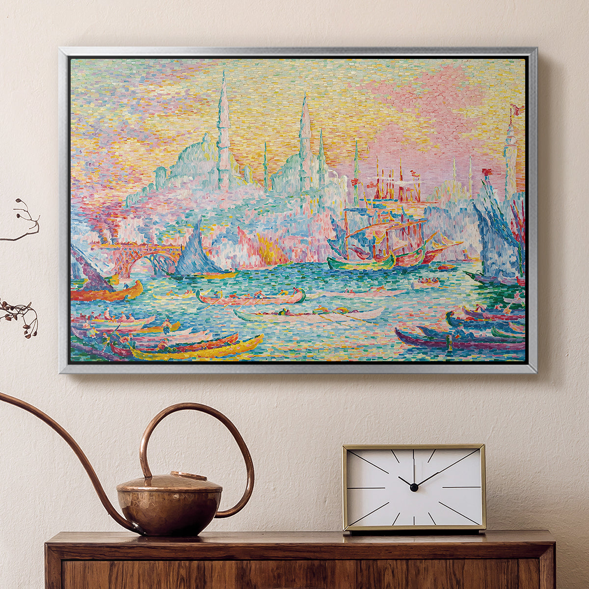 The Golden Horn, Constantinople, 1907 - Floater Framed Canvas Print