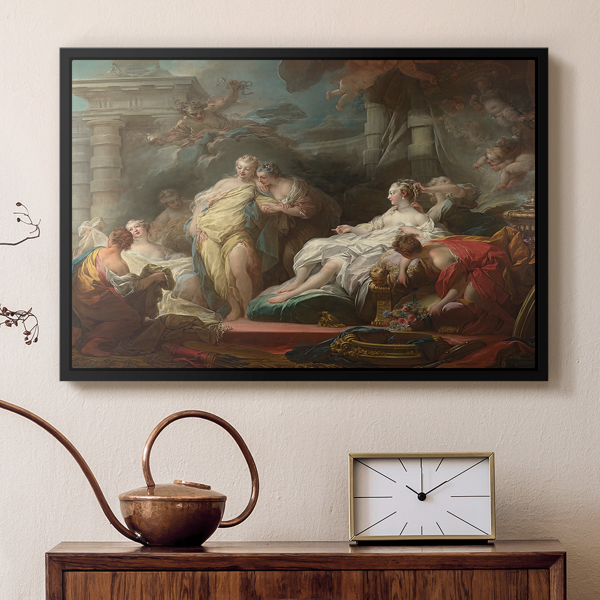 Psyche Showing Her Sisters Her Gifts from Cupid, 1753 - Floater Framed Canvas Print