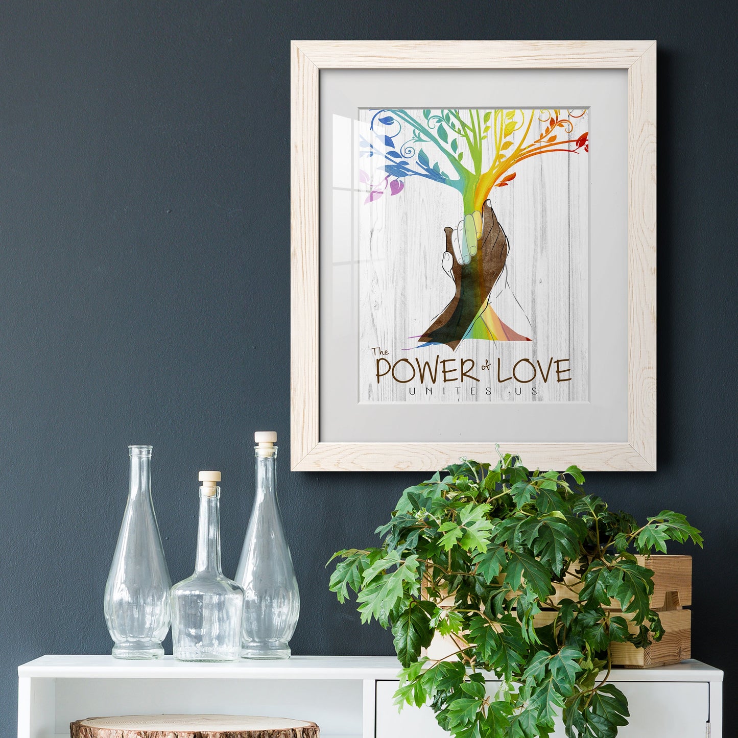 Power of Love - Premium Framed Print - Distressed Barnwood Frame - Ready to Hang