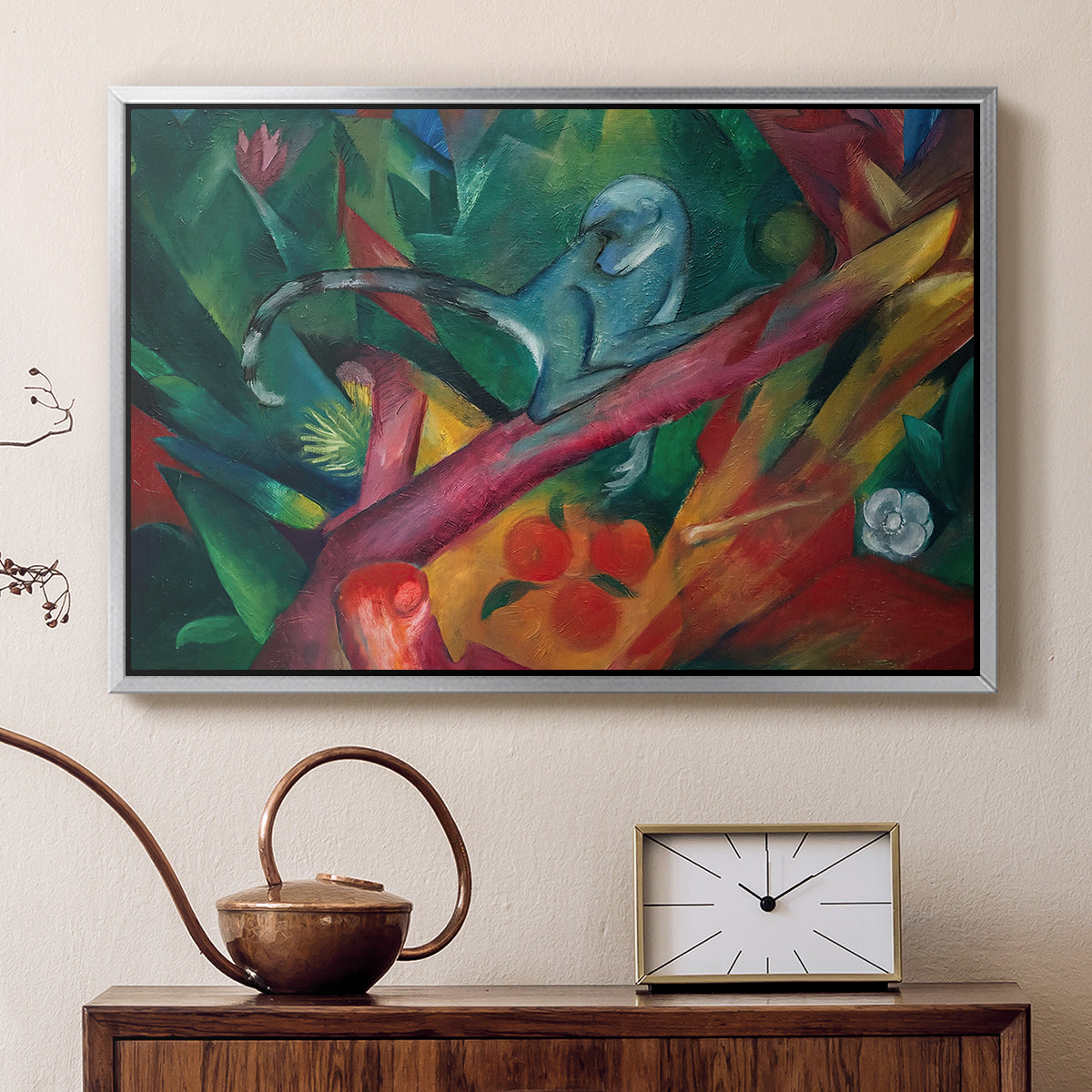 The Monkey, 1912 - Floater Framed Canvas Print