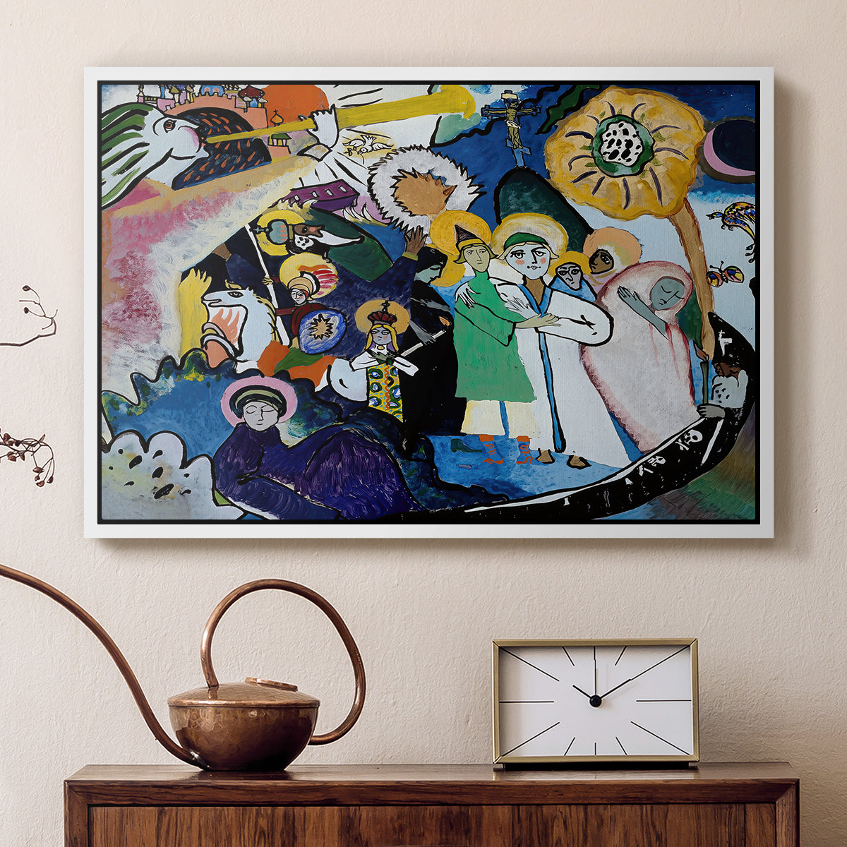 All Saints Day I, 1911 - Floater Framed Canvas Print