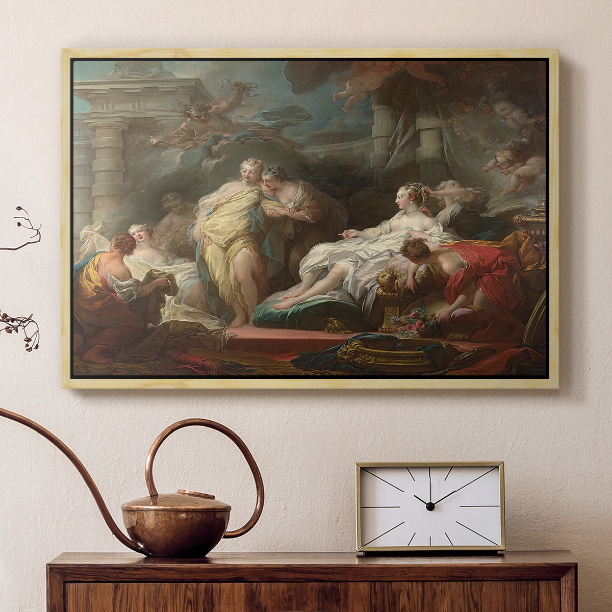 Psyche Showing Her Sisters Her Gifts from Cupid, 1753 - Floater Framed Canvas Print