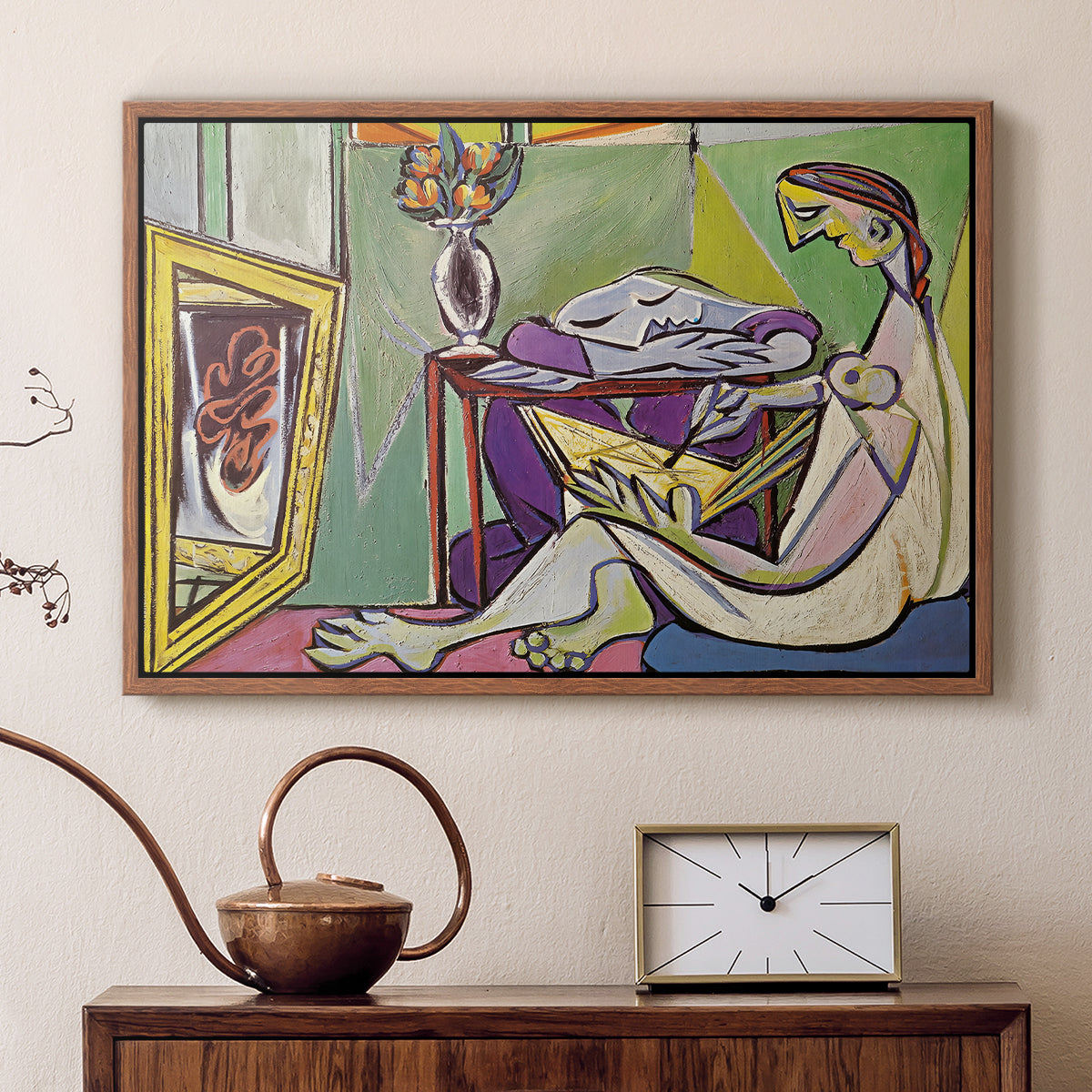 The Muse, 1935 - Floater Framed Canvas Print