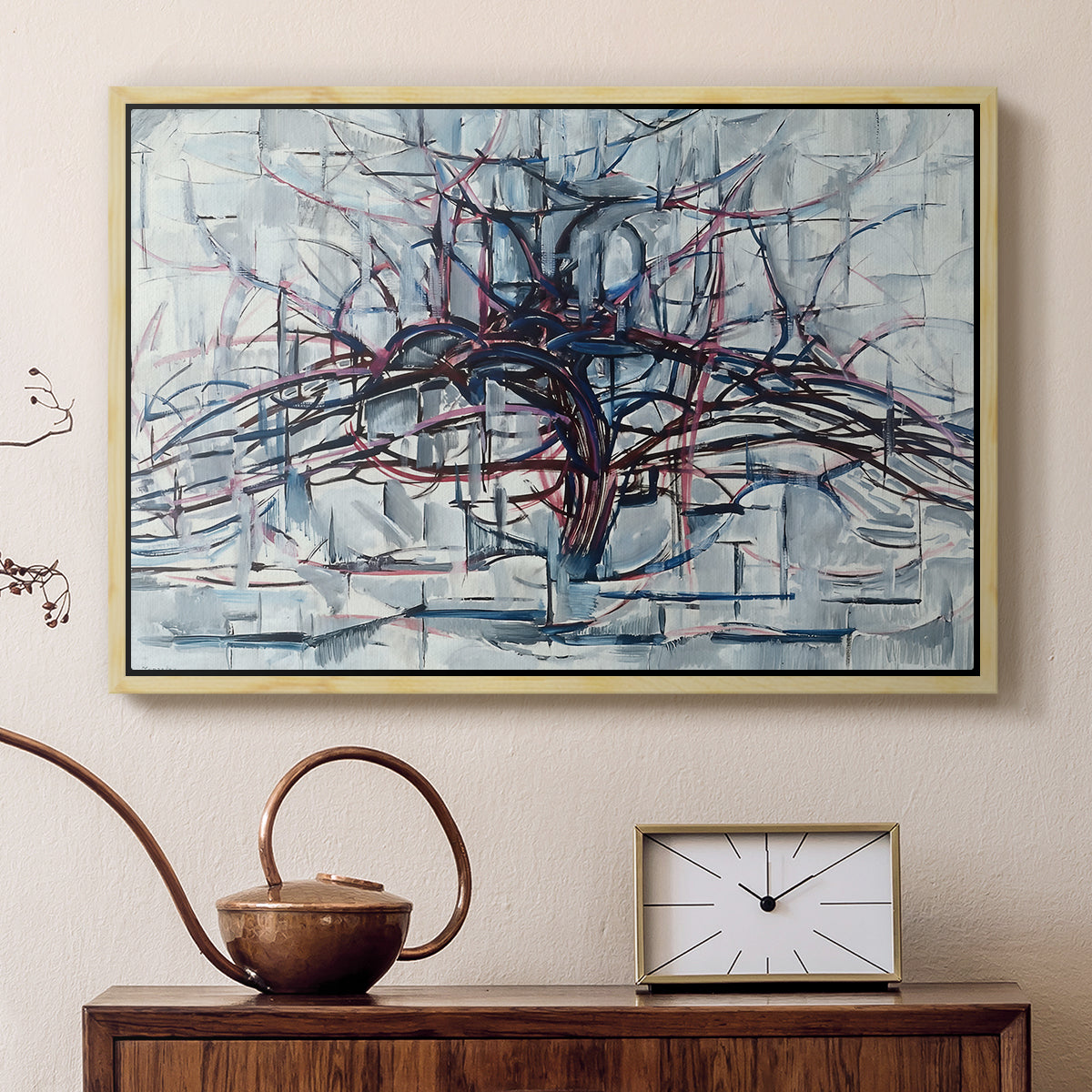 Horizontal Tree, 1912 - Floater Framed Canvas Print