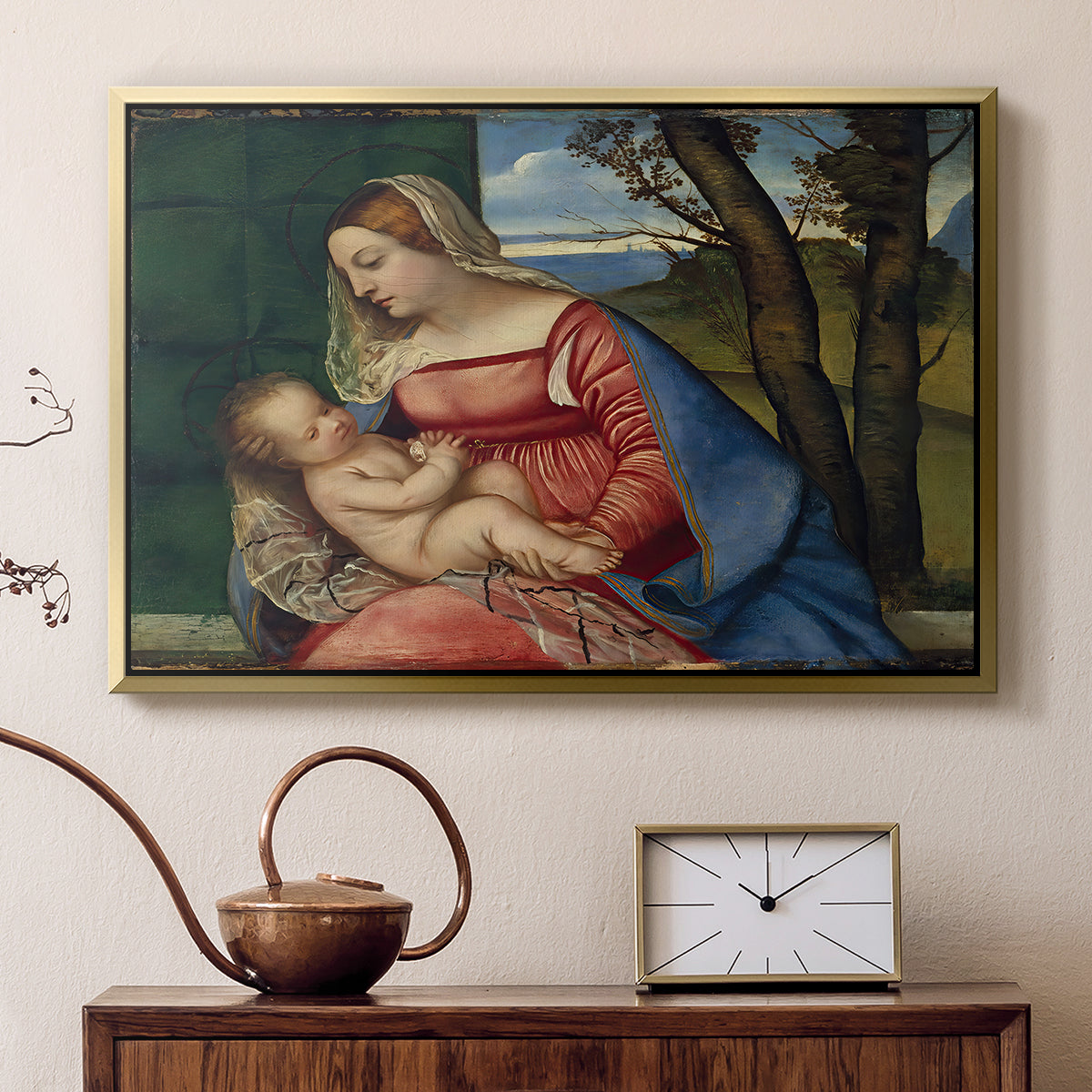 Madonna and Child, c. 1508 - Floater Framed Canvas Print