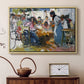 Net Menders in Valencia, 1909 - Floater Framed Canvas Print