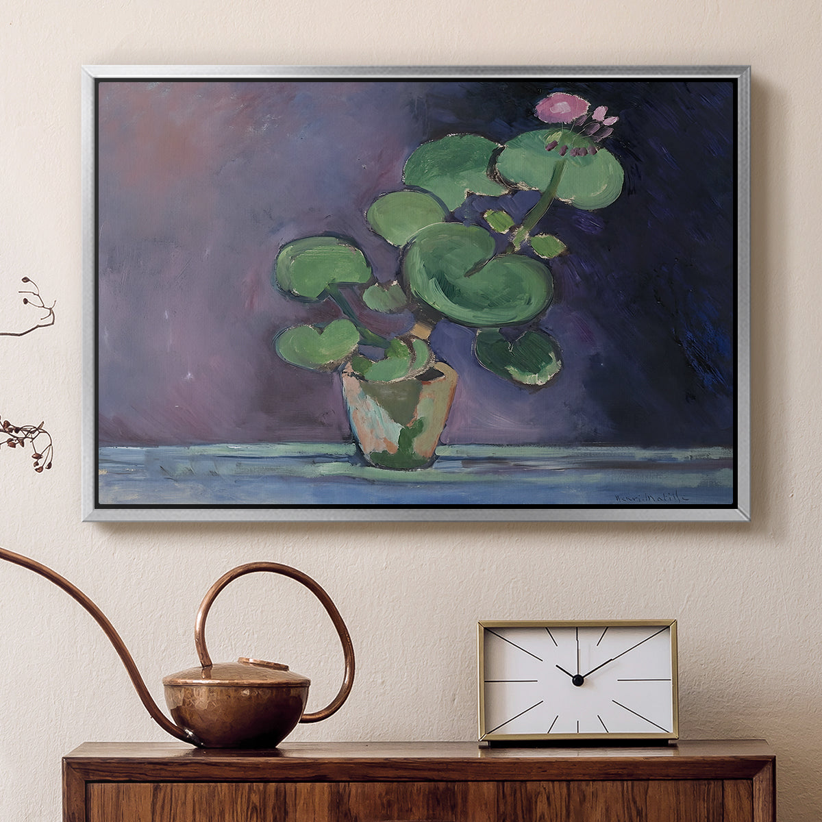 Geranium, 1909 - Floater Framed Canvas Print