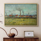 Factories at Clichy, 1887 - Floater Framed Canvas Print