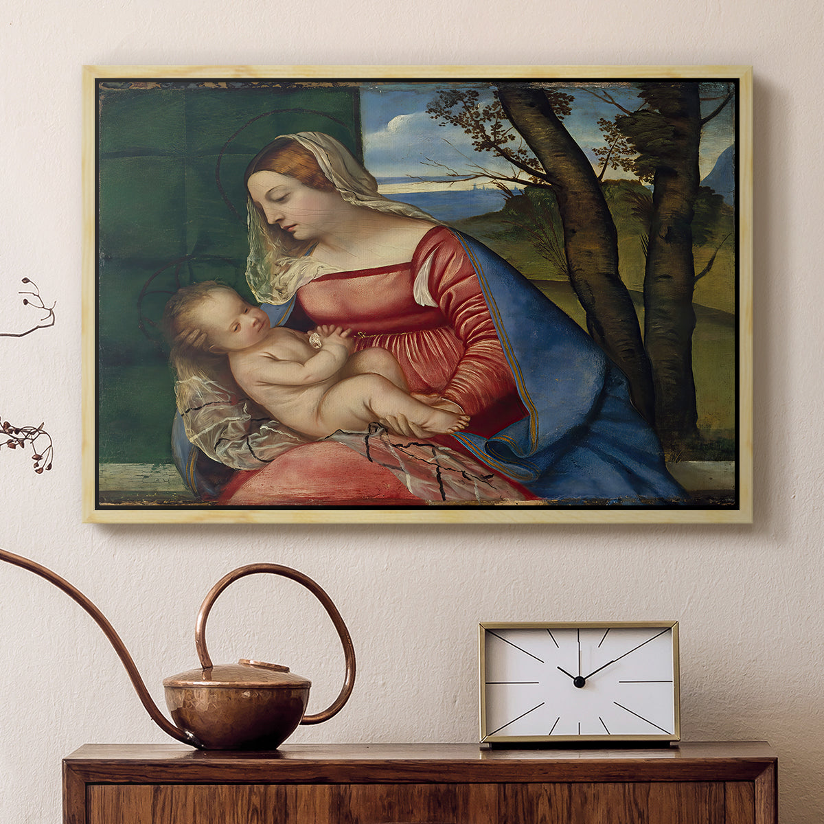 Madonna and Child, c. 1508 - Floater Framed Canvas Print