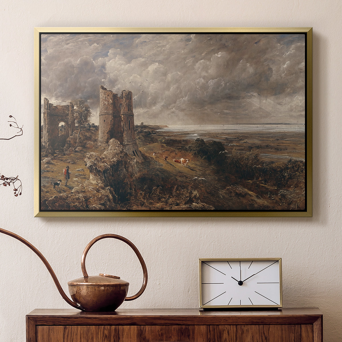 Hadleigh Castle, Mouth of Thames, c. 1829 - Floater Framed Canvas Print