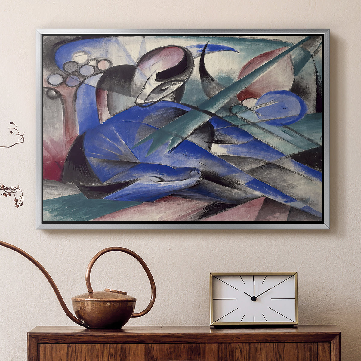 Dreaming Horse, 1913 - Floater Framed Canvas Print