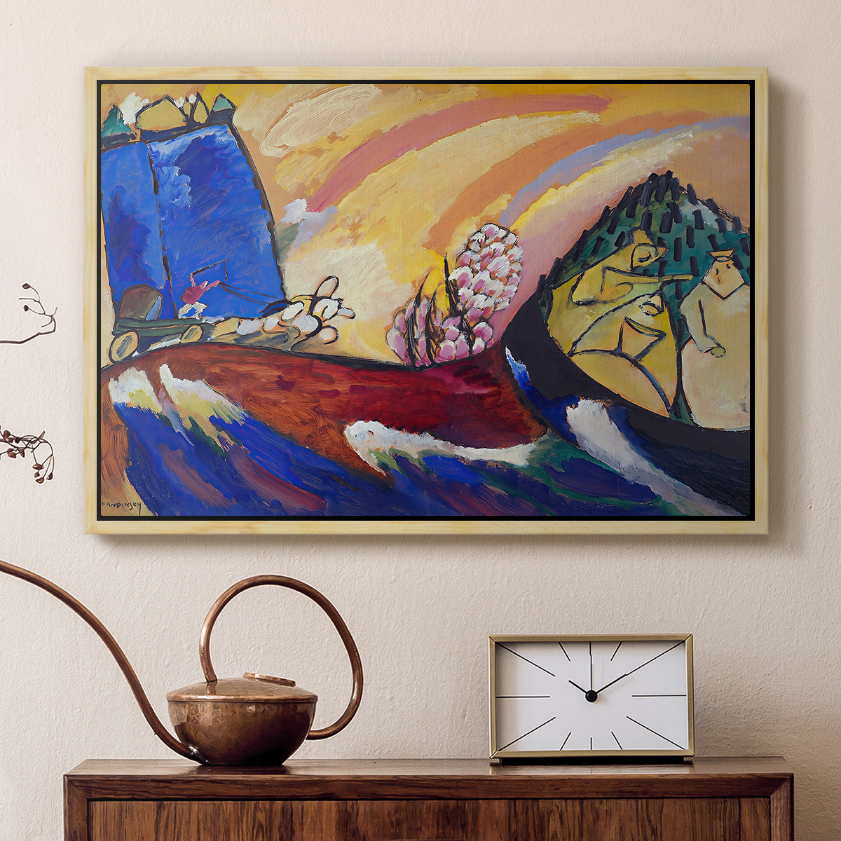 Painting with Troika, 1911 - Floater Framed Canvas Print