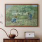 First Steps after Millet, 1890 - Floater Framed Canvas Print
