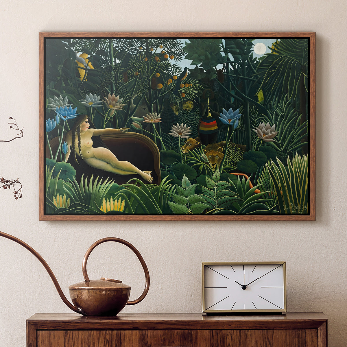 The Dream (Le Rêve), 1910 - Floater Framed Canvas Print