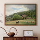 Farm with Grazing Cows (Bondegård med beitende kuer), 1892 - Floater Framed Canvas Print