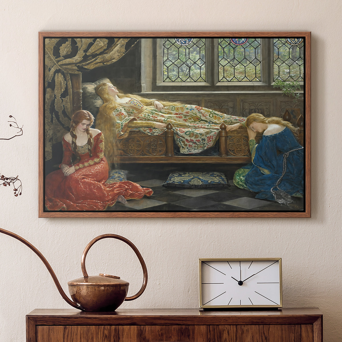 The Sleeping Beauty, 1921 - Floater Framed Canvas Print
