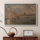 Somerset House Terrace from Waterloo Bridge, c. 1819 - Floater Framed Canvas Print