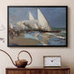 The Beach at Valencia, 1908 - Floater Framed Canvas Print