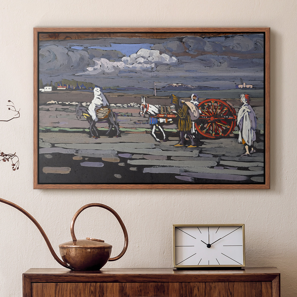 Country Road (Landstrasse), 1905 - Floater Framed Canvas Print