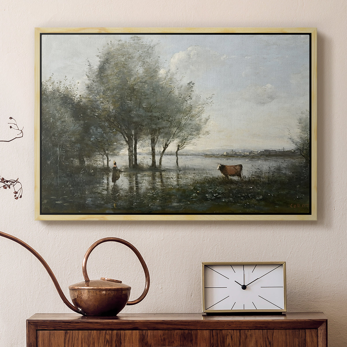 The Marsh (Le Marais), c. 1865-1870 - Floater Framed Canvas Print