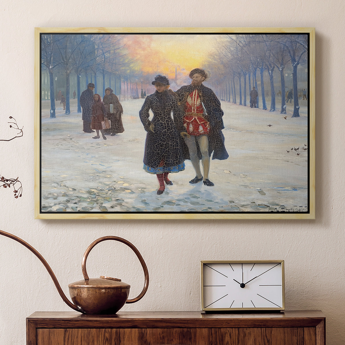 Morning after the Carnival, 1884 - Floater Framed Canvas Print