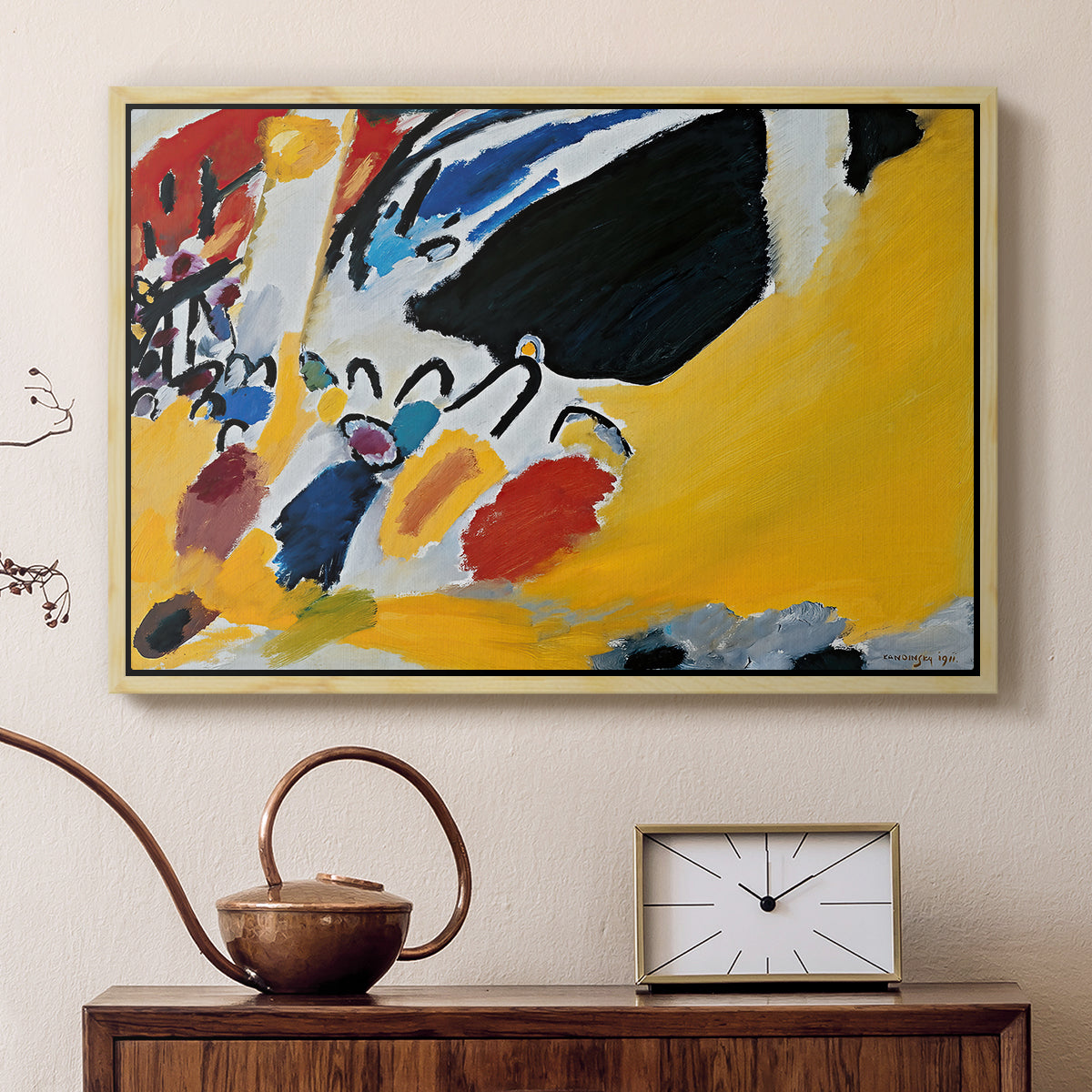 Impression III (Concert), 1911 - Floater Framed Canvas Print