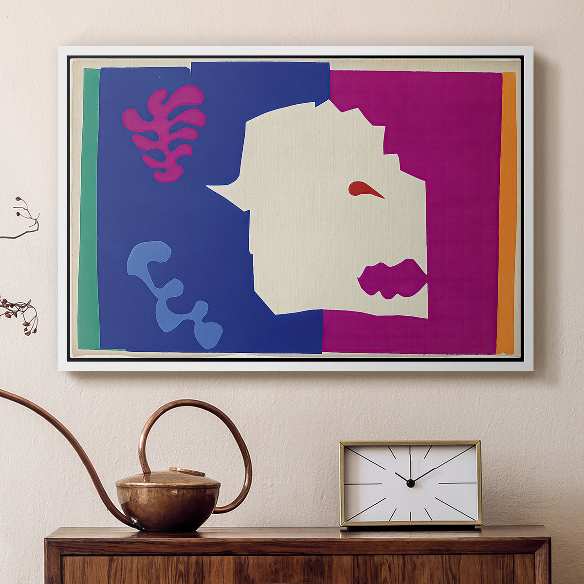 The Wolf (Le loup), from Jazz, 1947 - Floater Framed Canvas Print