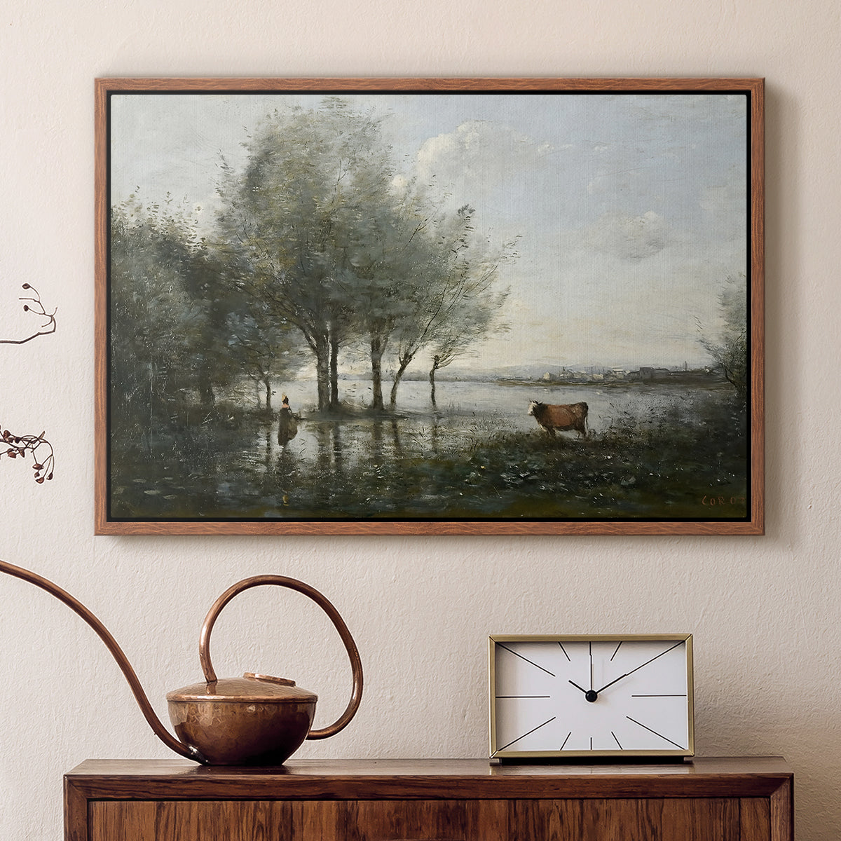 The Marsh (Le Marais), c. 1865-1870 - Floater Framed Canvas Print