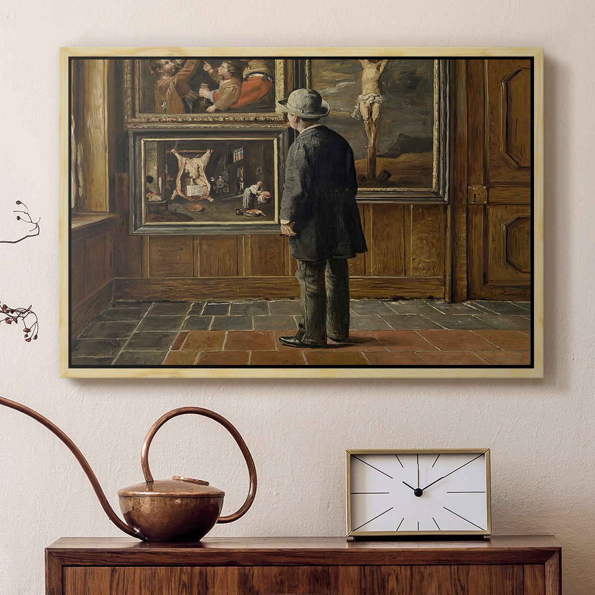 The Picture Lover, 1884 - Floater Framed Canvas Print