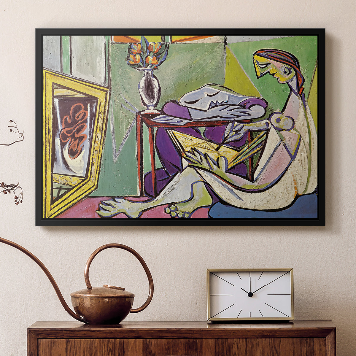 The Muse, 1935 - Floater Framed Canvas Print