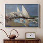 The Beach at Valencia, 1908 - Floater Framed Canvas Print