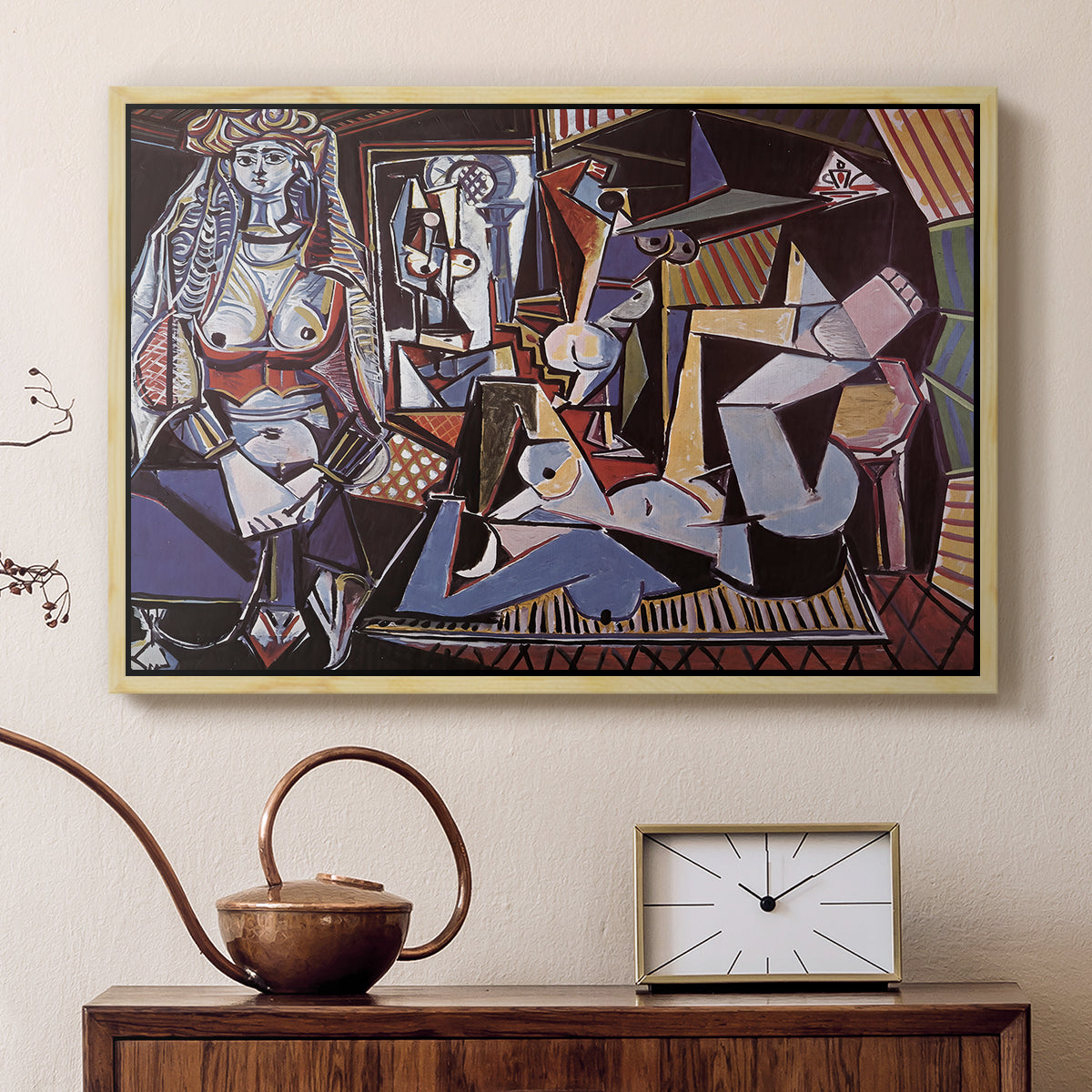 Women of Algiers (Version O), 1955 - Floater Framed Canvas Print