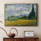 Wheat Field with Cypresses, 1889 - Floater Framed Canvas Print