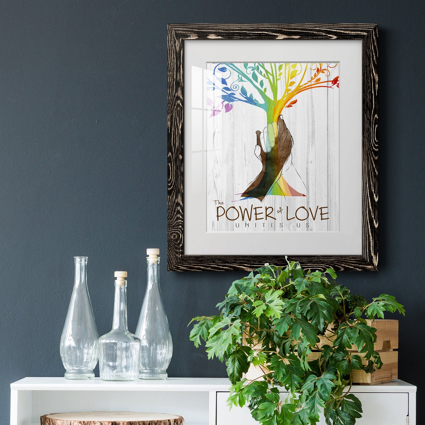 Power of Love - Premium Framed Print - Distressed Barnwood Frame - Ready to Hang