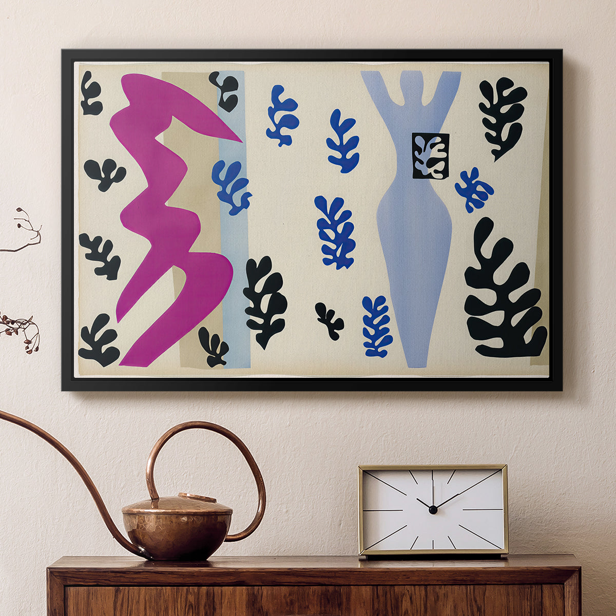 The Knife Thrower (Le lanceur de couteaux), from Jazz, 1947 - Floater Framed Canvas Print