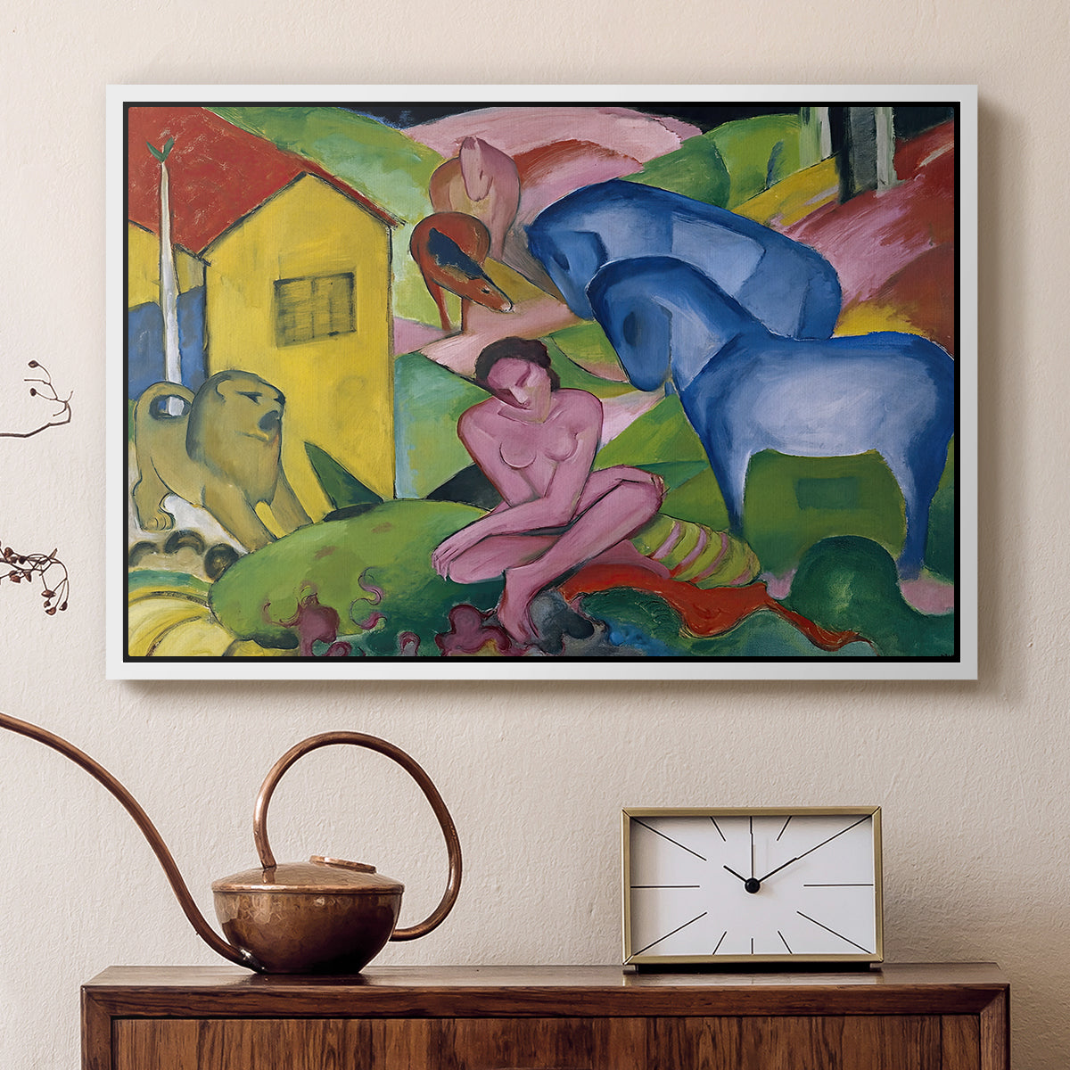 The Dream, 1912 - Floater Framed Canvas Print