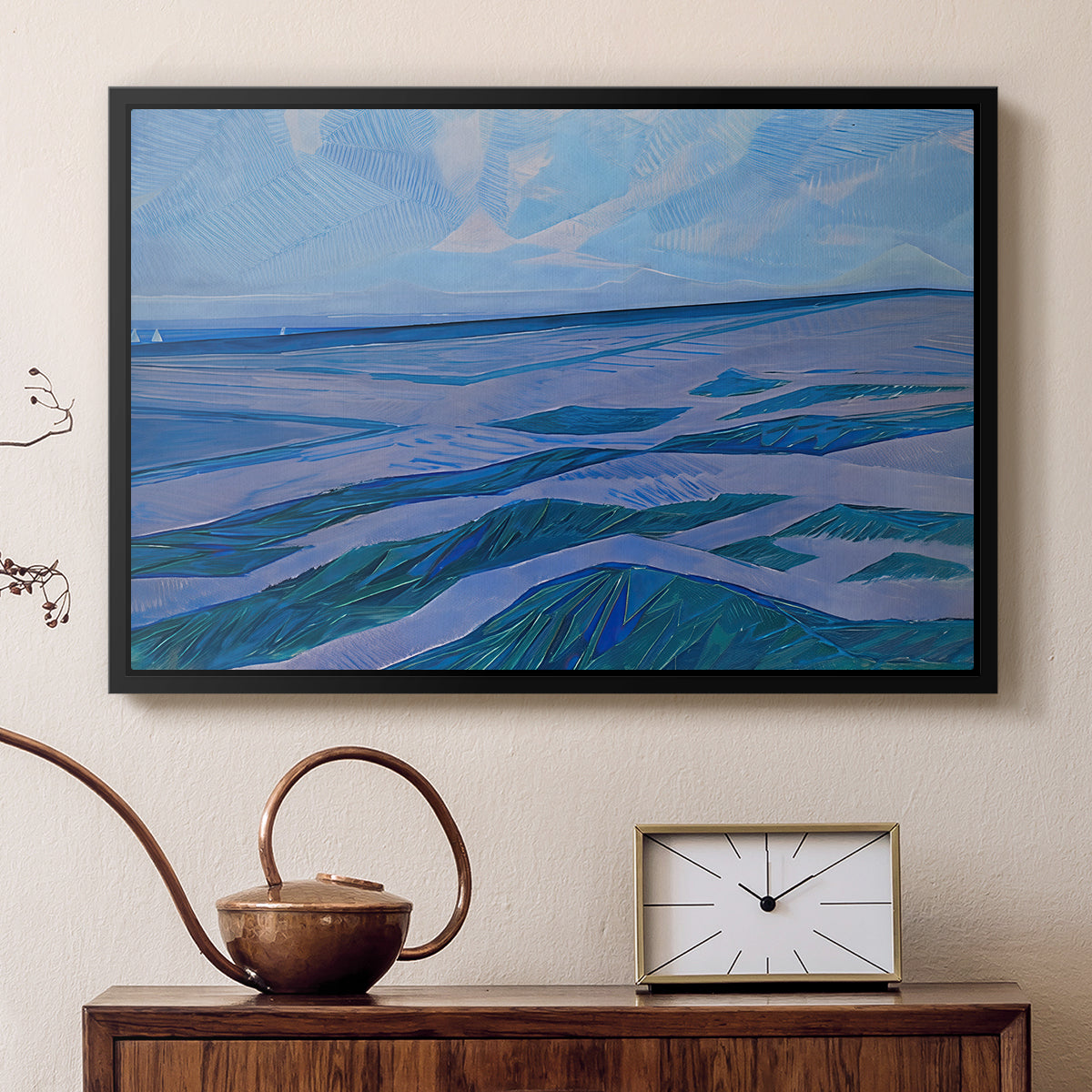 Dune Landscape, 1911 - Floater Framed Canvas Print