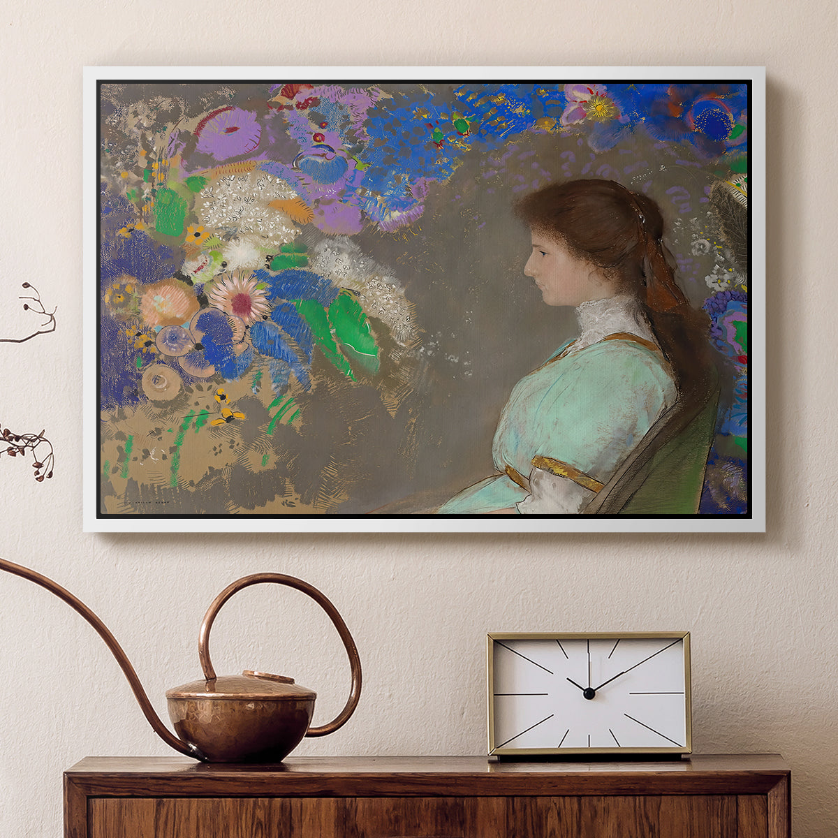 Portrait of Violette Heymann, 1910 - Floater Framed Canvas Print