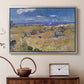 Wheat Field with Reaper, Auvers, 1888 - Floater Framed Canvas Print