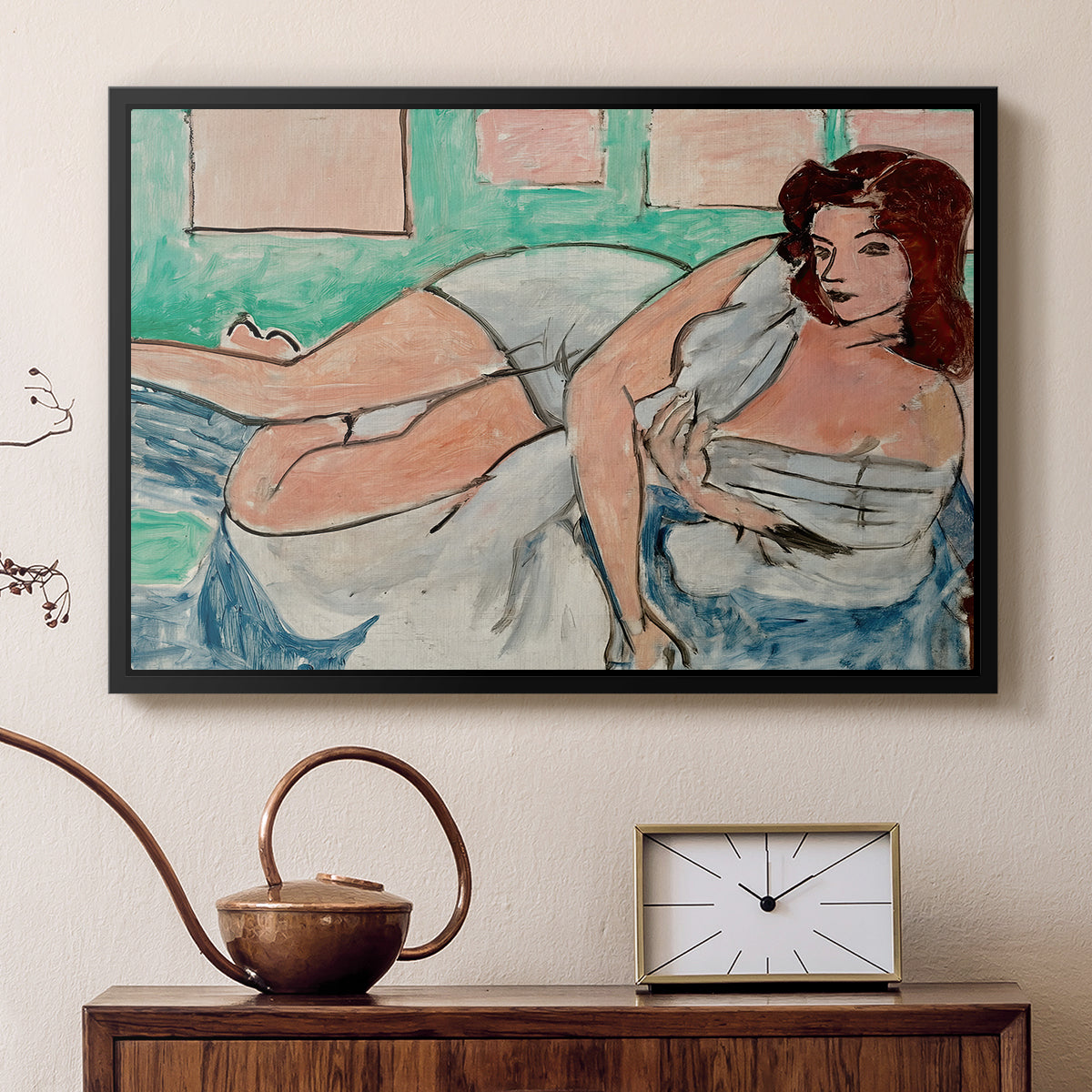 Nude in a Bathrobe (Nu au peignoir), 1941 - Floater Framed Canvas Print