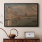 Somerset House Terrace from Waterloo Bridge, c. 1819 - Floater Framed Canvas Print