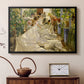 Sewing the Sail, 1896 - Floater Framed Canvas Print