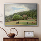 Farm with Grazing Cows (Bondegård med beitende kuer), 1892 - Floater Framed Canvas Print