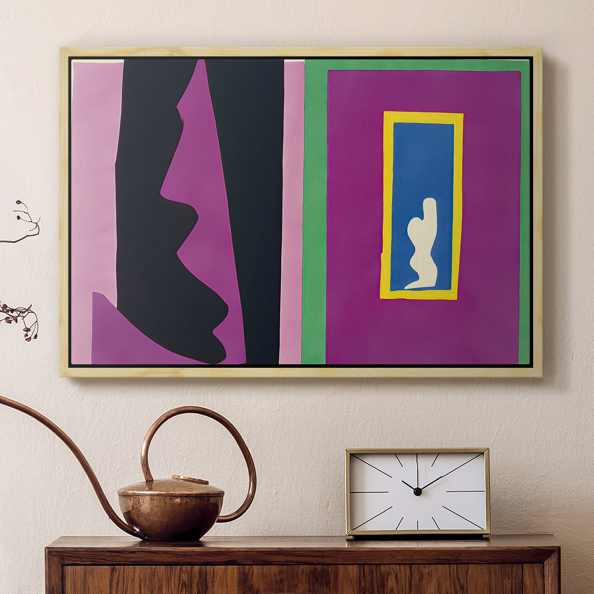 Destiny (Le destin), from Jazz, 1947 - Floater Framed Canvas Print