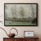 Washerwomen in a Willow Grove, c. 1871 - Floater Framed Canvas Print