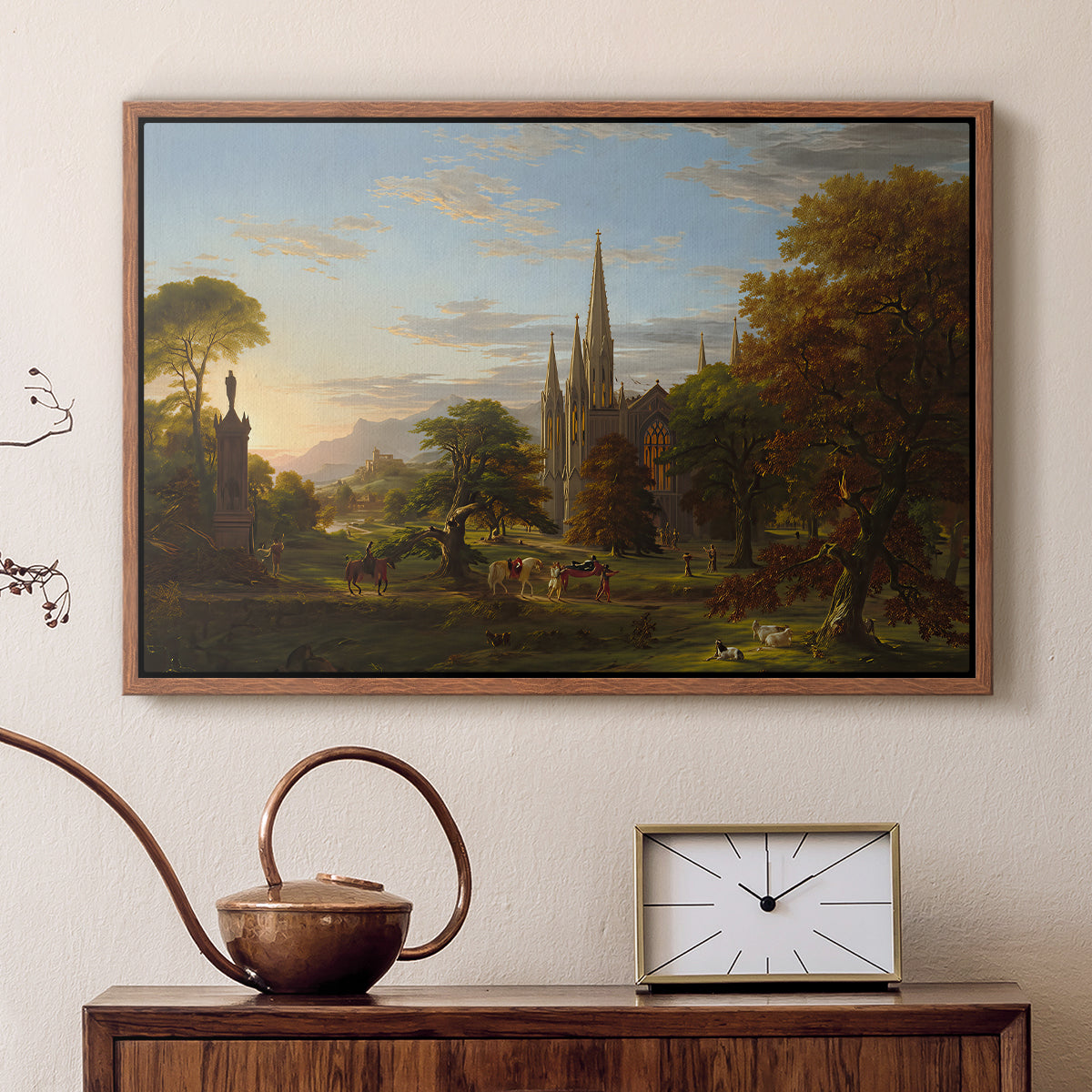 The Return, 1837 - Floater Framed Canvas Print